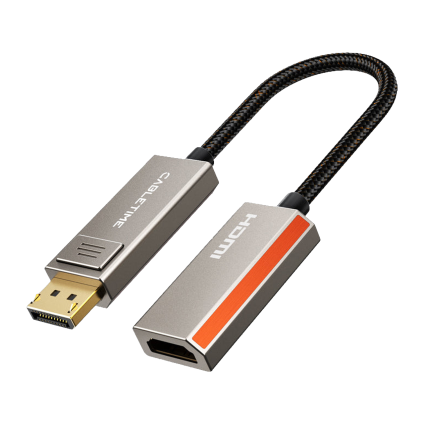 Кабель с оплёткой CABLETIME DisplayPort 1.4 — HDMI 2.1 (1 м)